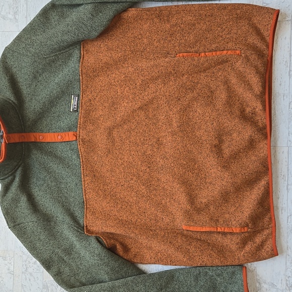 L.L. Bean Mens Sweater Pullover Fleece Colorblock Dize XXL 2X TALL - Picture 5 of 12